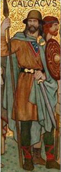 Calgacus, from the processional frieze of famous Scots, Scottish National Portrait Gallery, Edinburgh, William Hole 1898