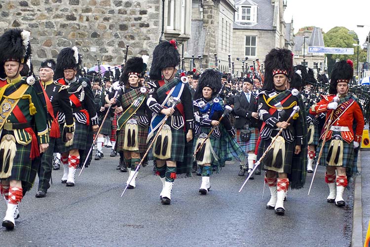 Pipe Bands, Gordon Street, Huntly